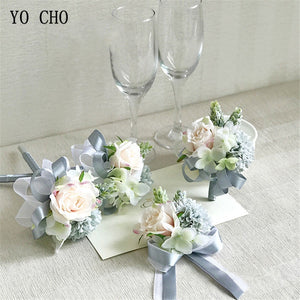 YO Cho wedding accessories wrist corsage -  flower world