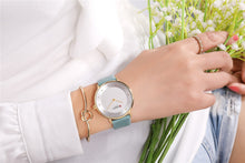 Load image into Gallery viewer, Watches Slim Fashion Leather  Wrist  Reloj Mujer -  flower world