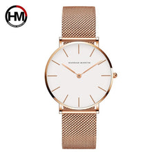 Load image into Gallery viewer, Japan Quartz Movement High Quality 36mm Women Stainless Steel Mesh Rose Gold Waterproof -  flower world