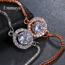 Load image into Gallery viewer, Elegance Two Colors AAA Zircon Adjustable Annular Round Crystal Bracelets For Women -  flower world