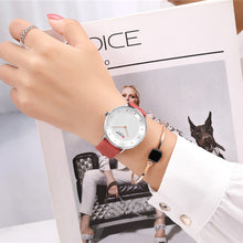 Load image into Gallery viewer, Watches Slim Fashion Leather  Wrist  Reloj Mujer -  flower world