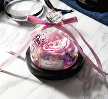 Load image into Gallery viewer, Glass Dome With Lights  Eternal Real Rose -  flower world