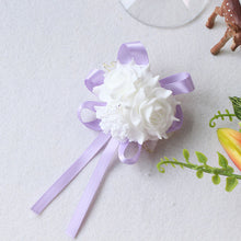 Load image into Gallery viewer, YO CHO wrist corsage White Sparkling Roses -  flower world